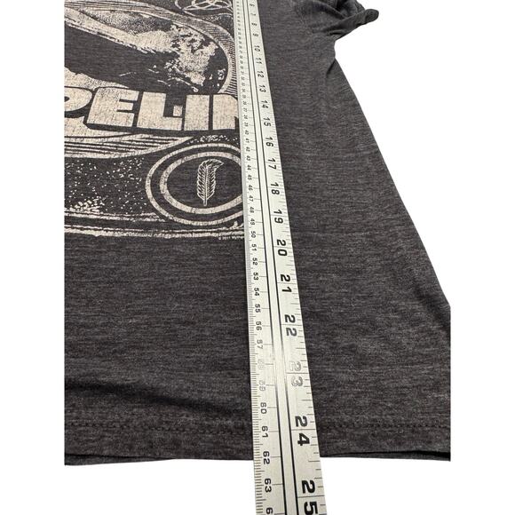LED ZEPPELIN Graphic Print T-Shirt Unisex Size S/M Gray Crew Neck Short Sleeve - Picture 6 of 8
